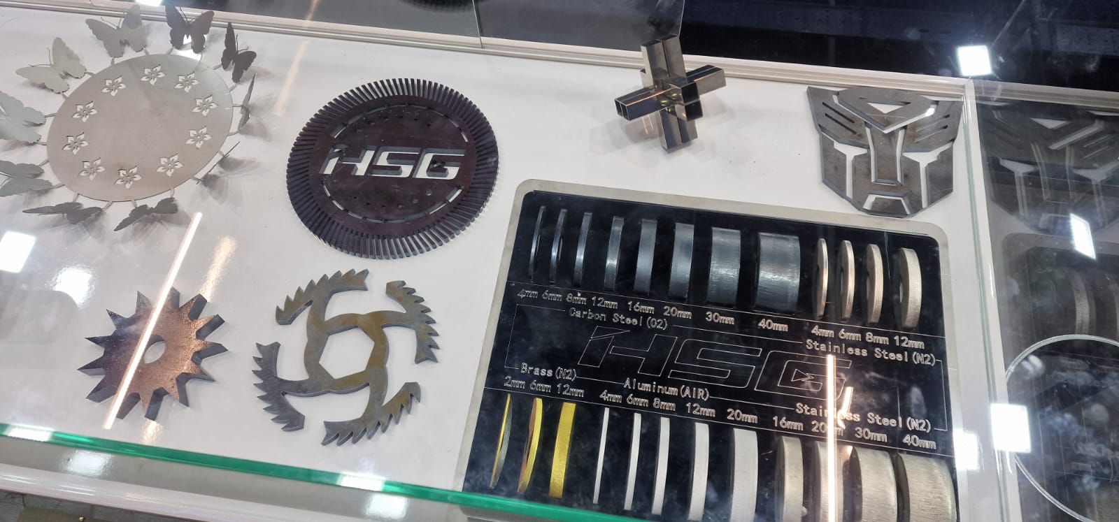 Detale testowe lasera HSG z targow STOM Kielce